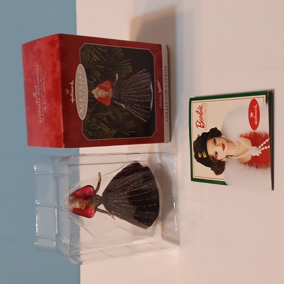 NIB L@@K! Hallmark Keepsake Ornament Holiday Barbie Collector's Series 1998 WOW! - Picture 15 of 15